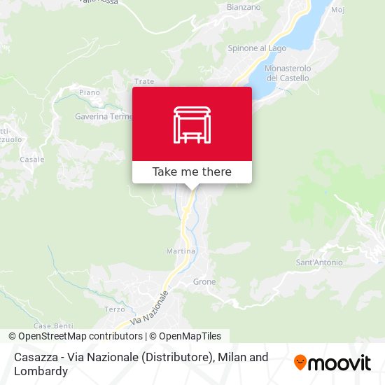 Casazza - Via Nazionale (Distributore) map