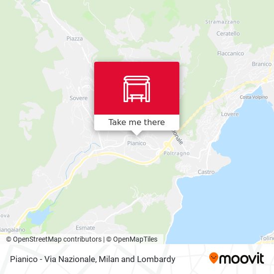 Pianico - Via Nazionale map