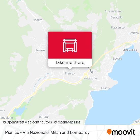 Pianico - Via Nazionale map