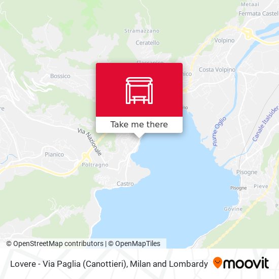 Lovere - Via Paglia (Canottieri) map