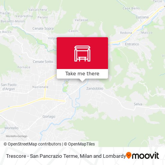 Trescore - San Pancrazio Terme map