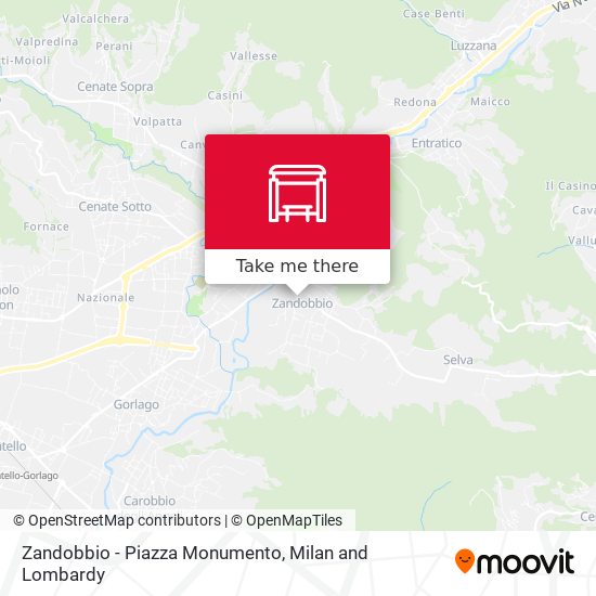 Zandobbio - Piazza Monumento map