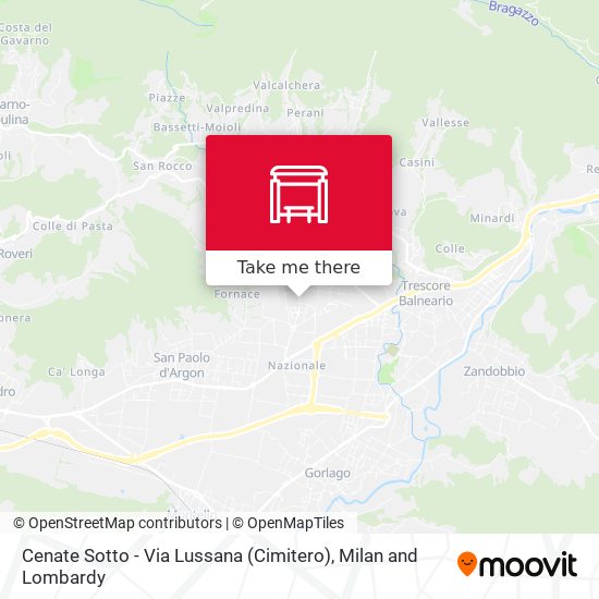 Cenate Sotto - Via Lussana (Cimitero) map