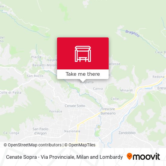 Cenate Sopra - Via Provinciale map