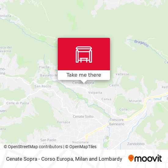Cenate Sopra - Corso Europa map
