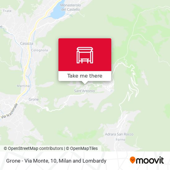 Grone - Via Monte, 10 map