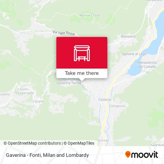 Gaverina - Fonti map