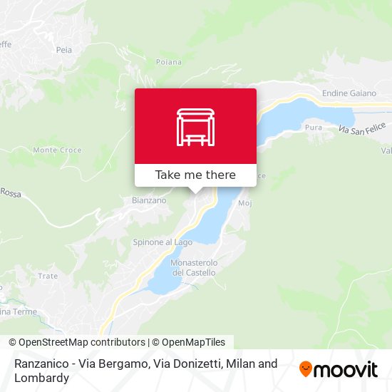 Ranzanico - Via Bergamo, Via Donizetti map