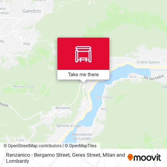 Ranzanico - Bergamo Street, Geres Street map