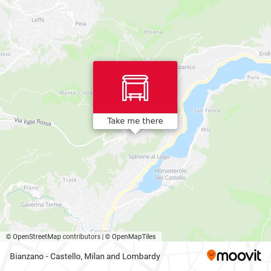Bianzano - Castello map
