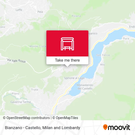 Bianzano - Castello map