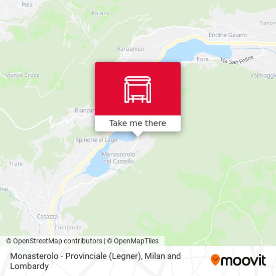 Monasterolo - Provinciale (Legner) map