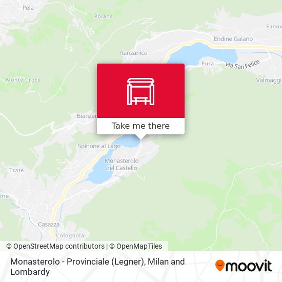 Monasterolo - Provinciale (Legner) map