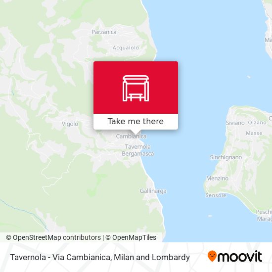 Tavernola - Via Cambianica map