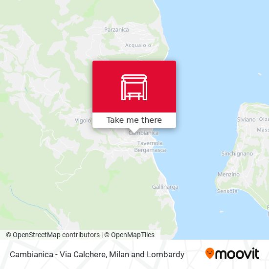 Cambianica - Via Calchere map