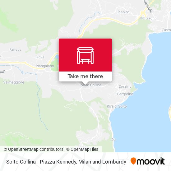 Solto Collina - Piazza Kennedy map