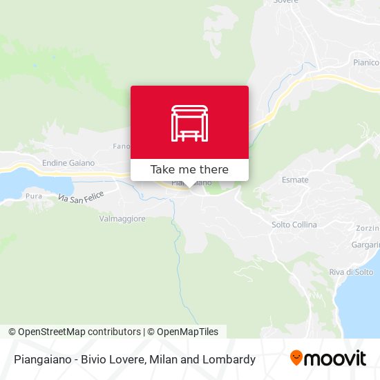 Piangaiano - Bivio Lovere map