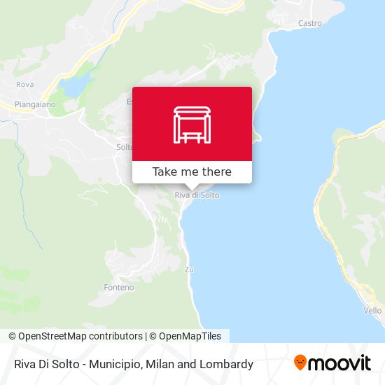 Riva Di Solto - Municipio map