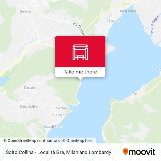 Solto Collina - Località Gre map