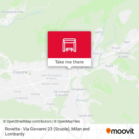 Rovetta - Via Giovanni 23 (Scuole) map