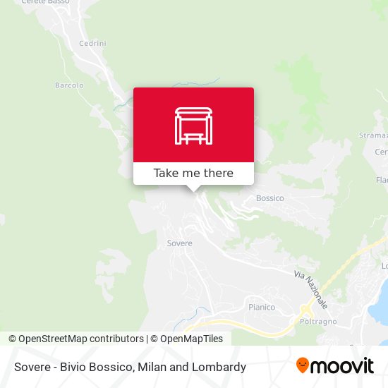 Sovere - Bivio Bossico map