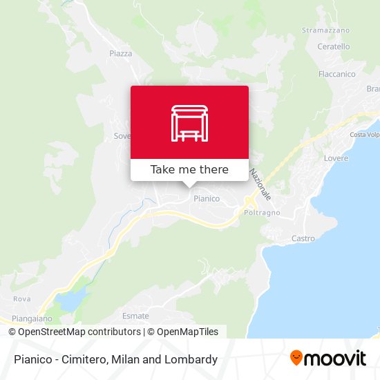 Pianico - Cimitero map