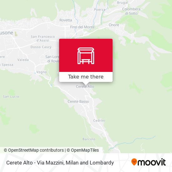 Cerete Alto - Via Mazzini map