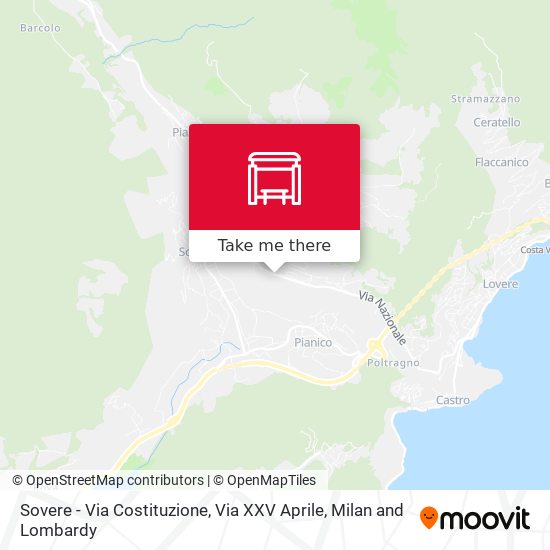 Sovere - Via Costituzione, Via XXV Aprile map