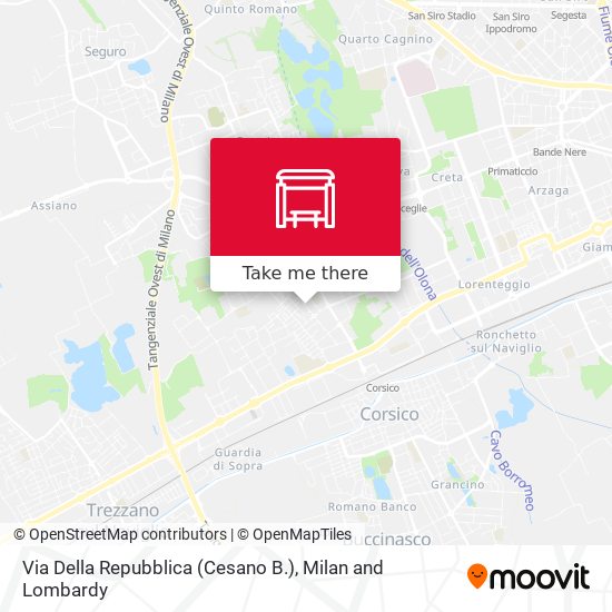 Via Della Repubblica (Cesano B.) map