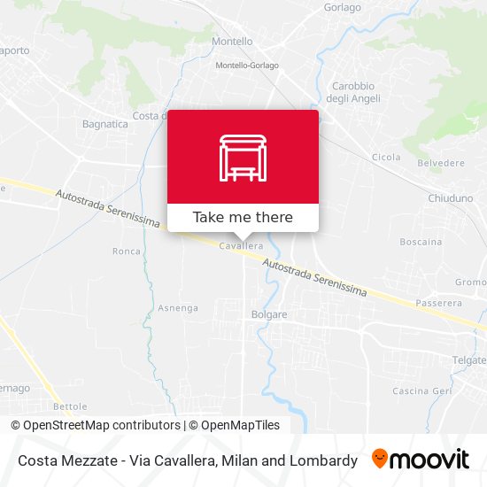Costa Mezzate - Via Cavallera map