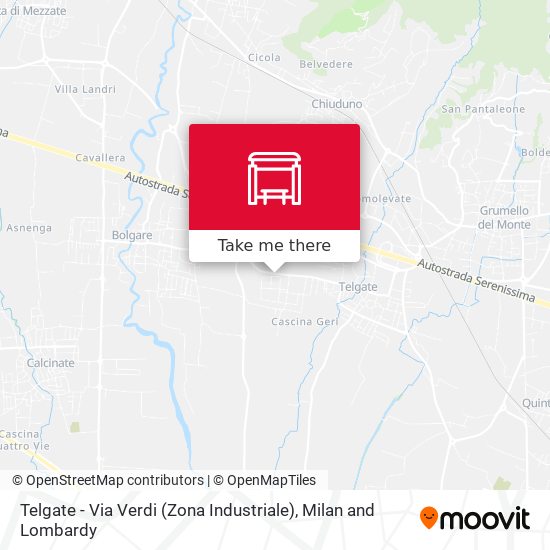 Telgate - Via Verdi (Zona Industriale) map