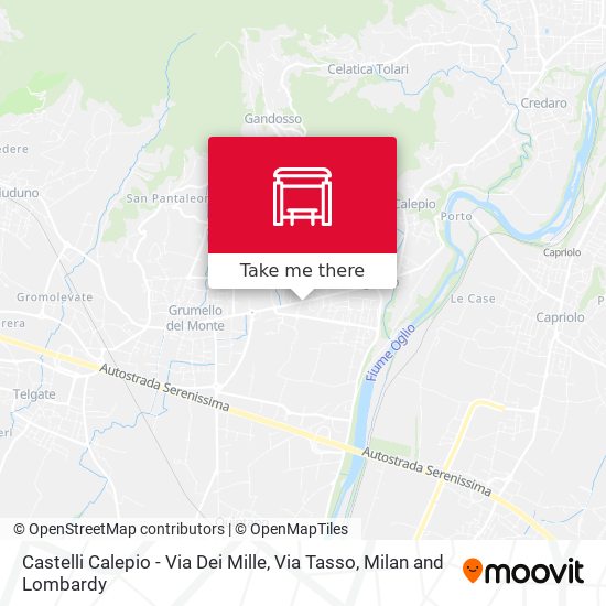 Castelli Calepio - Via Dei Mille, Via Tasso map