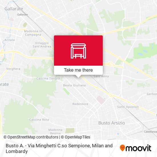 Busto A. - Via Minghetti C.so Sempione map