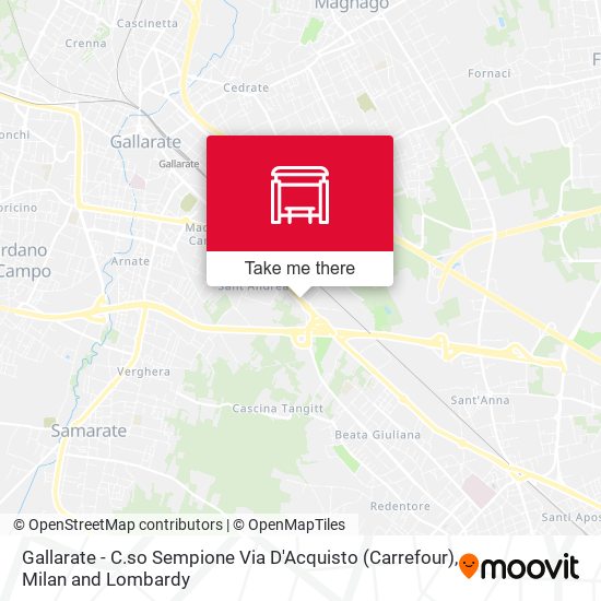 Gallarate - C.so Sempione Via D'Acquisto (Carrefour) map