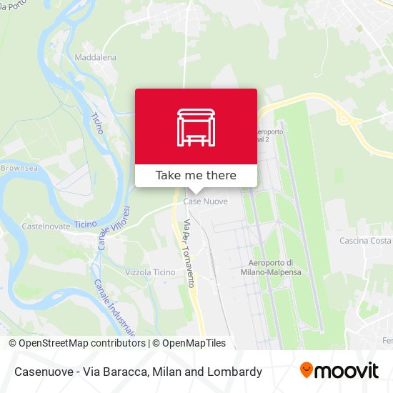 Casenuove - Via Baracca map