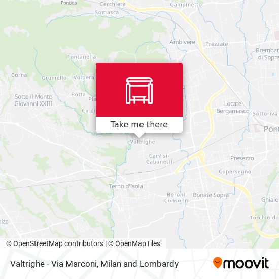 Valtrighe - Via Marconi map