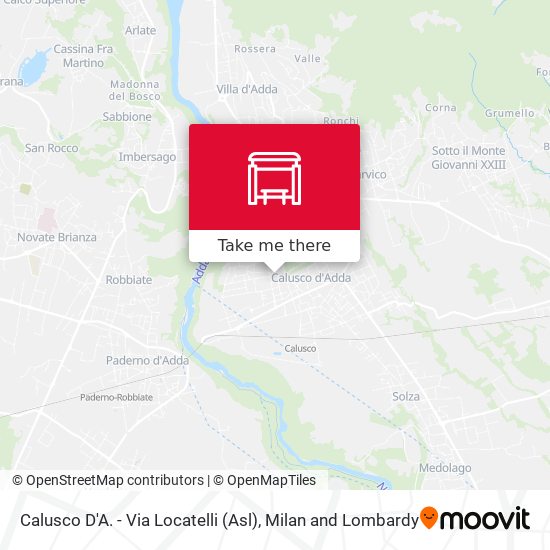 Calusco D'A. - Via Locatelli (Asl) map