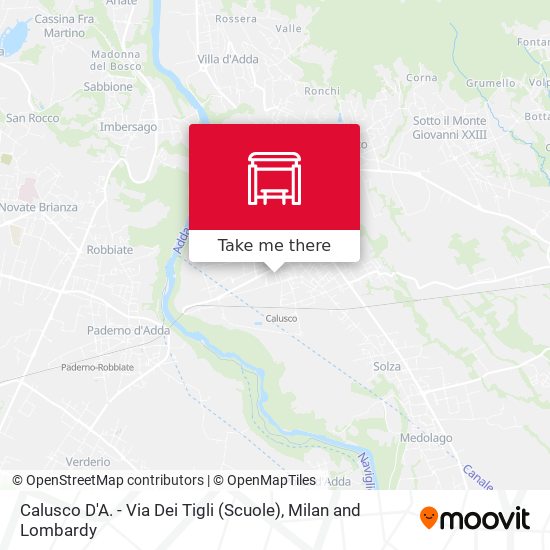 Calusco D'A. - Via Dei Tigli (Scuole) map