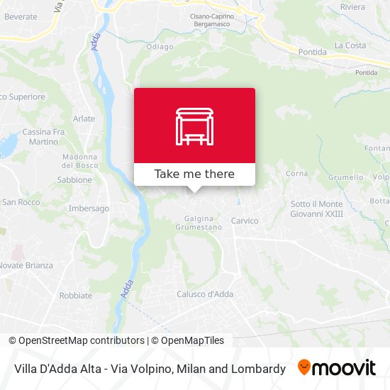 Villa D'Adda Alta - Via Volpino map