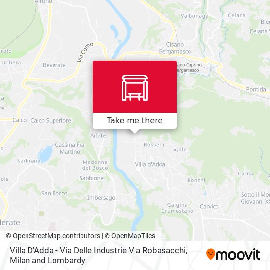 Villa D'Adda - Via Delle Industrie Via Robasacchi map