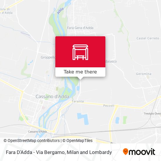 Fara D'Adda - Via Bergamo map