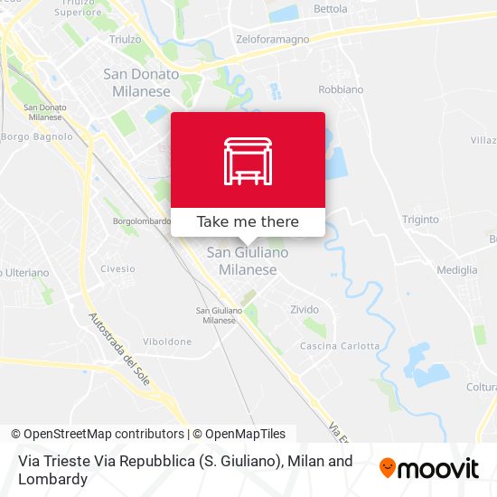 Via Trieste Via Repubblica (S. Giuliano) map