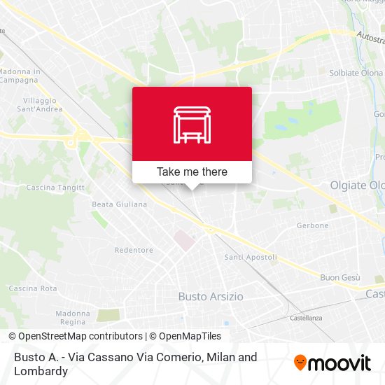Busto A. - Via Cassano Via Comerio map