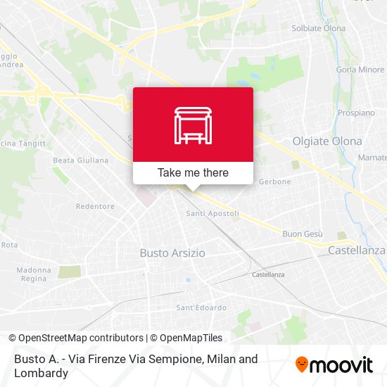 Busto A. - Via Firenze Via Sempione map