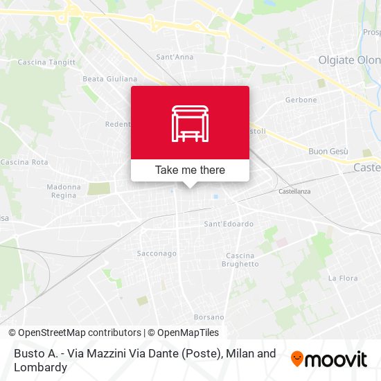 Busto A. - Via Mazzini Via Dante (Poste) map