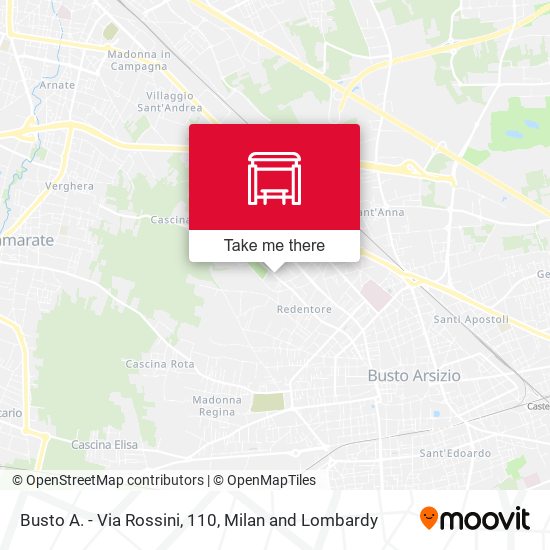 Busto A. - Via Rossini, 110 map