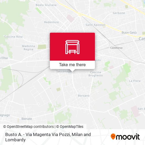 Busto A. - Via Magenta Via Pozzi map