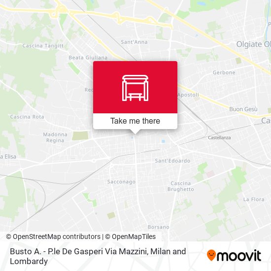Busto A. - P.le De Gasperi Via Mazzini map