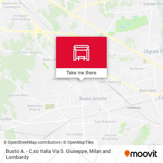 Busto A. - C.so Italia Via S. Giuseppe map