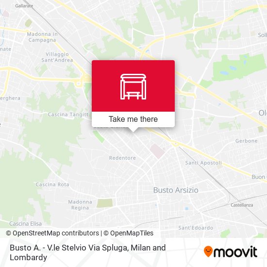 Busto A. - V.le Stelvio Via Spluga map